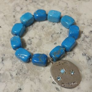 Real Turquoise Natural Stone Bracelet